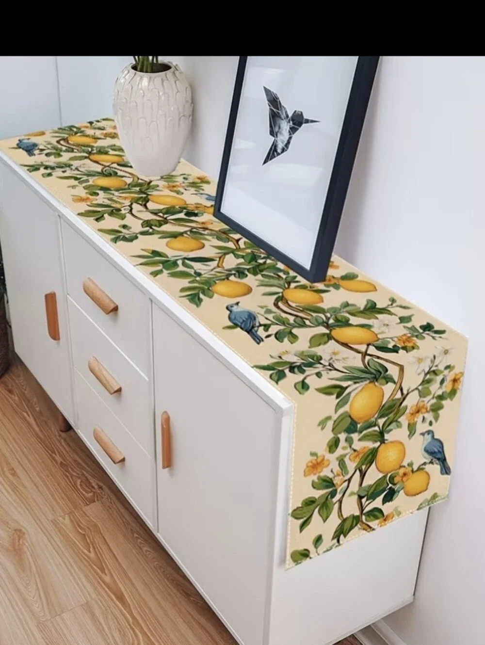Lemon 🍋 Decor 5pc Set: 1 Table Runner & 4 Placemats NEW